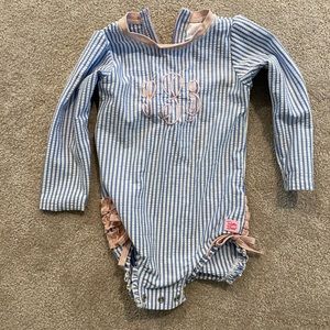Rufflebutts size 2T w/monogram pPb
